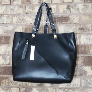 Sole Society Nycky Black Vegan Tote Bag